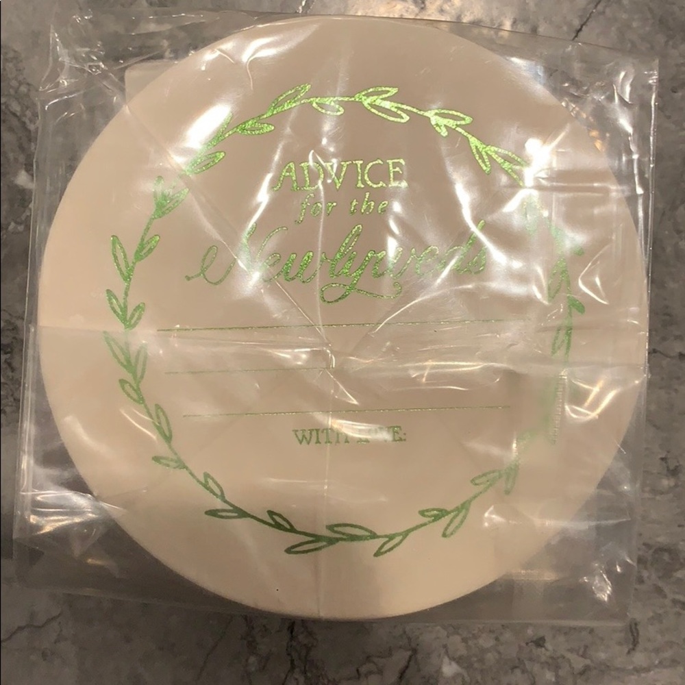 BHLDN 2 packs of wedding coasters